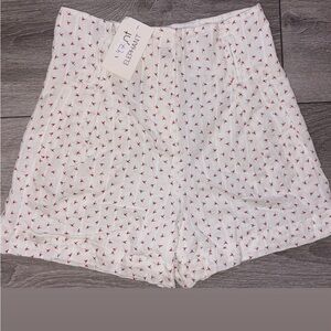 Molly Bracken Size XS Cotton High Rise Shorts Floral Print Cotton New W/ Tags